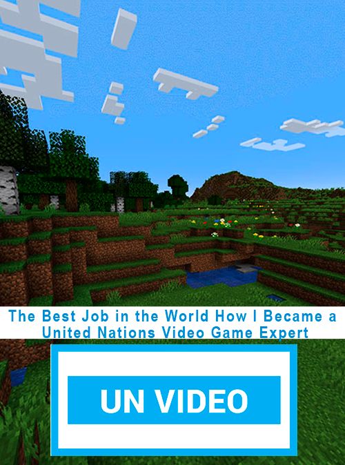 The Best Job in the World How I Became a United Nations Video Game Expert